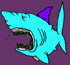Dibujo Tiburón pintado por magaliIi