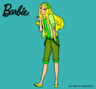 Dibujo Barbie con look casual pintado por dayanara