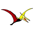 Dibujo Pterodáctilo pintado por pterosaurio