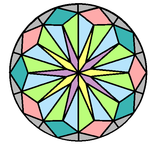 Dibujo Mandala 41 pintado por princesitax09