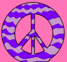 Dibujo Símbolo de la paz pintado por izaro
