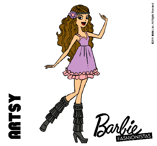 Dibujo Barbie Fashionista 1 pintado por Alexa-LC