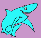 Dibujo Tiburón alegre pintado por JOAQUII