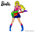 Dibujo Barbie guitarrista pintado por Nicky232001