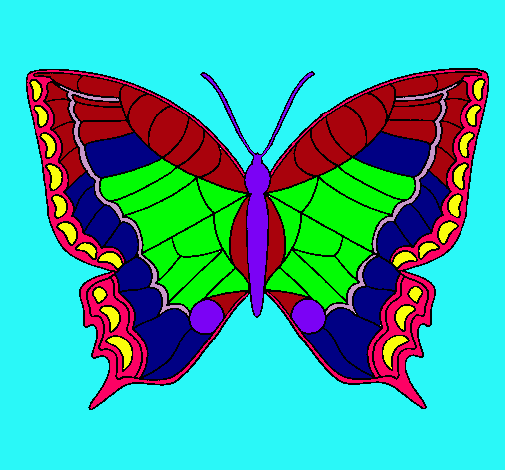 Dibujo Mariposa pintado por abelsolano