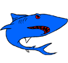 Dibujo Tiburón pintado por mary-paz