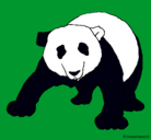 Dibujo Oso panda pintado por karelys