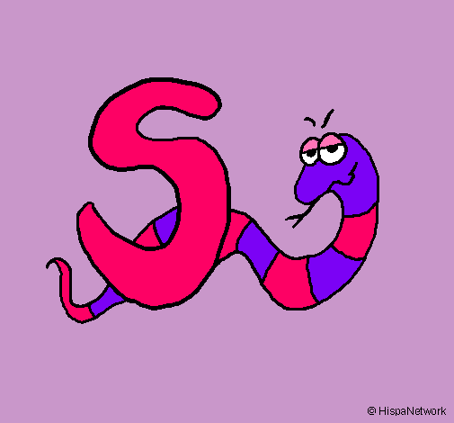 Dibujo Serpiente pintado por soniaycarl