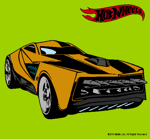 Dibujo Hot Wheels 12 pintado por angg