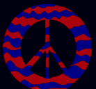 Dibujo Símbolo de la paz pintado por izza