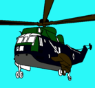 Dibujo Helicóptero al rescate pintado por oswaldo