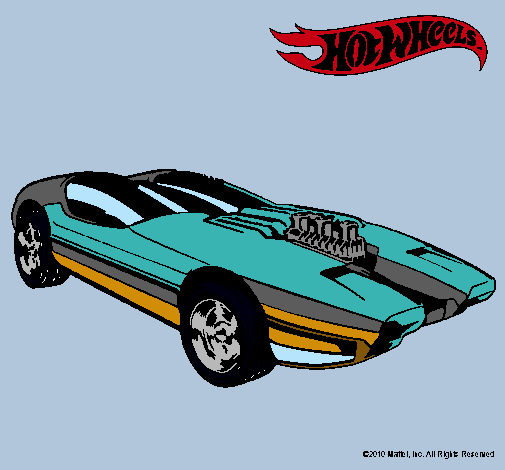 Dibujo Hot Wheels 2 pintado por angg