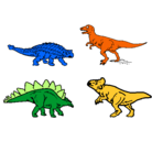 Dibujo Dinosaurios de tierra pintado por jhordan