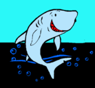 Dibujo Tiburón pintado por chuchu