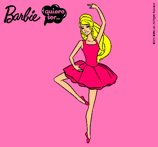 Dibujo Barbie bailarina de ballet pintado por eliagny