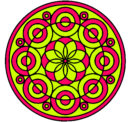 Dibujo Mandala 35 pintado por roser55