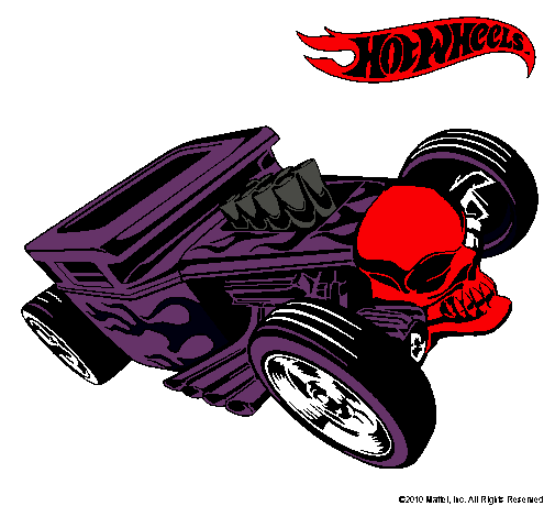 Dibujo Hot Wheels 8 pintado por Ricado 