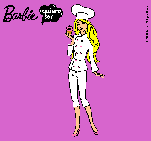 Dibujo Barbie de chef pintado por javiboza