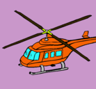 Dibujo Helicóptero  pintado por poiutu