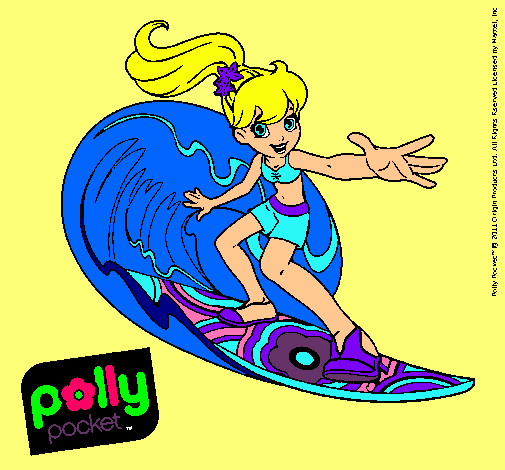 Dibujo Polly Pocket 4 pintado por melany1998