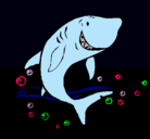 Dibujo Tiburón pintado por milchu20000