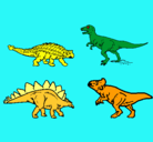 Dibujo Dinosaurios de tierra pintado por FENO
