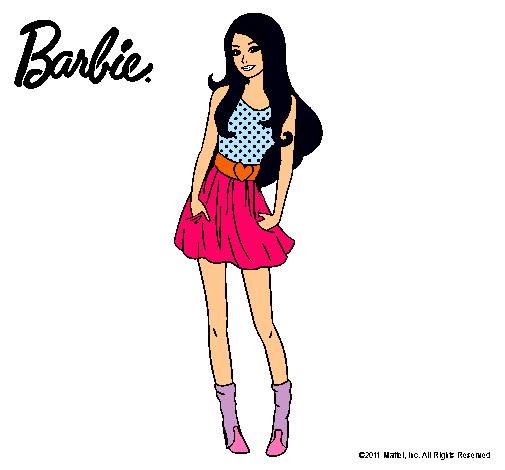 Dibujo Barbie veraniega pintado por vanetxu