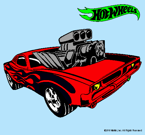 Dibujo Hot Wheels 11 pintado por Ricado 