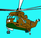 Dibujo Helicóptero al rescate pintado por aaron1