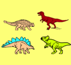 Dibujo Dinosaurios de tierra pintado por yayis