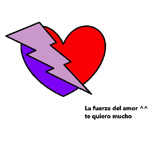 Dibujo Fuerza del amor pintado por shantal