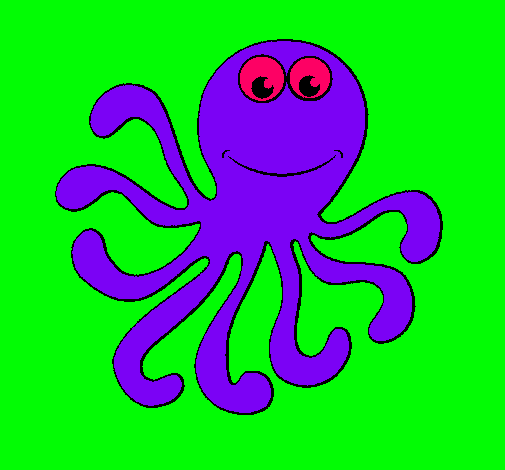 Dibujo Pulpo 2 pintado por lauritagar