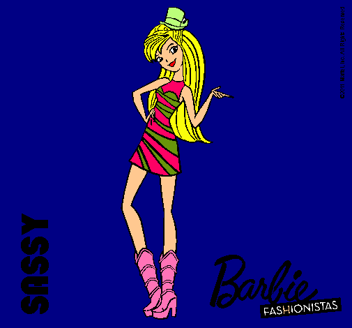 Dibujo Barbie Fashionista 2 pintado por minutisa