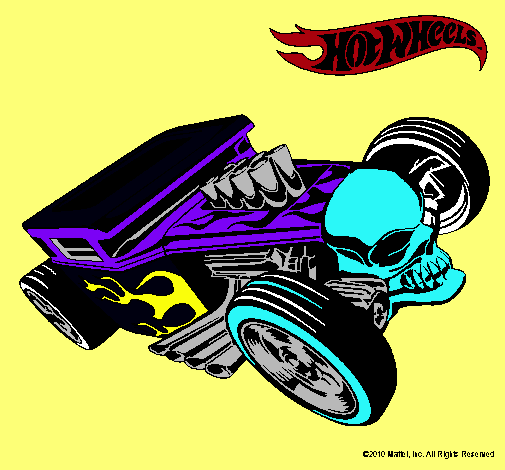 Dibujo Hot Wheels 8 pintado por arianarb9