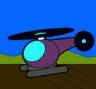 Dibujo Helicóptero pequeño pintado por N-rod