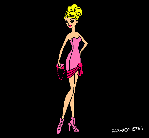 Dibujo Barbie Fashionista 5 pintado por javiboza