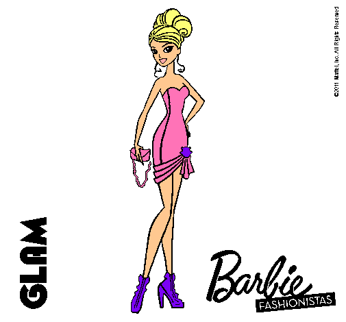 Dibujo Barbie Fashionista 5 pintado por wapisima