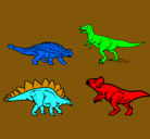Dibujo Dinosaurios de tierra pintado por kghy