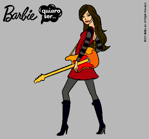 Dibujo Barbie la rockera pintado por NalaOK