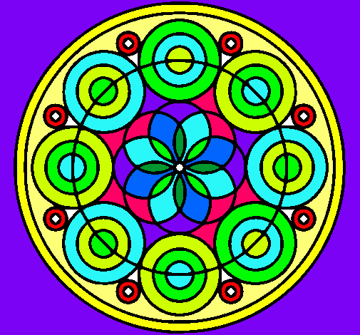 Dibujo Mandala 35 pintado por carito2000