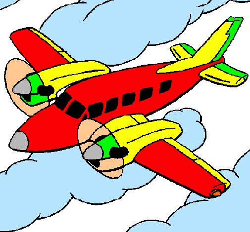 Dibujo Avioneta pintado por ALIJUANIS