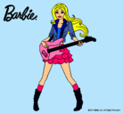Dibujo Barbie guitarrista pintado por andreea24