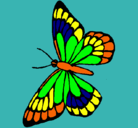 Dibujo Mariposa pintado por restart