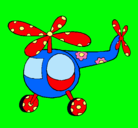 Dibujo Helicóptero adornado pintado por jhana