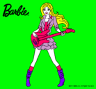 Dibujo Barbie guitarrista pintado por fernanda2002