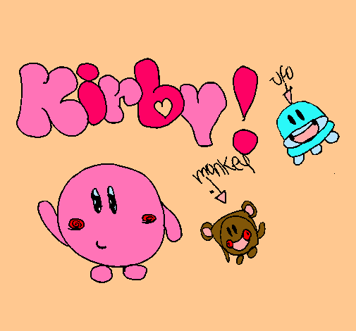 Dibujo Kirby 4 pintado por RaawRLOve