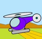 Dibujo Helicóptero pequeño pintado por erger