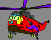 Dibujo Helicóptero al rescate pintado por felipe02