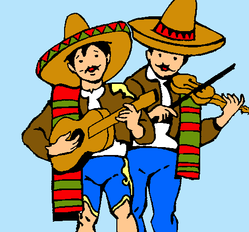 Dibujo Mariachis pintado por MACARENA_21