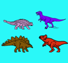 Dibujo Dinosaurios de tierra pintado por lunaluneraoscar